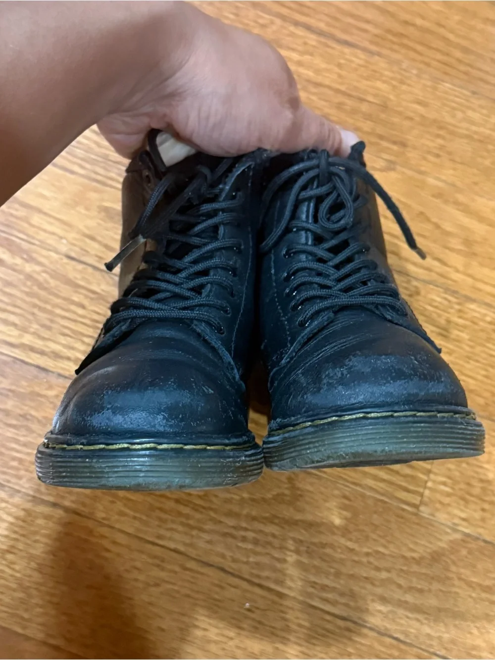 Dr. Martens Kids 10 Girls Boys 1460 T Leather Toddler Boots Combat Ankle Zip